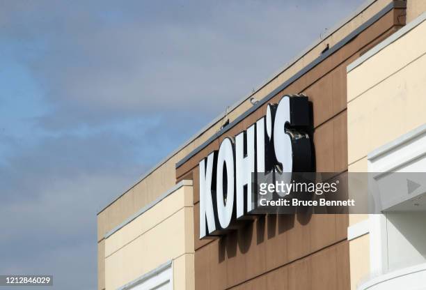 An image of the sign for Kohl's as photographed on March 16, 2020 in Levittown, New York.