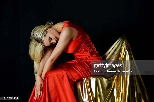Holly Madison portrait shoot on March 16, 2020 in Las Vegas, Nevada.