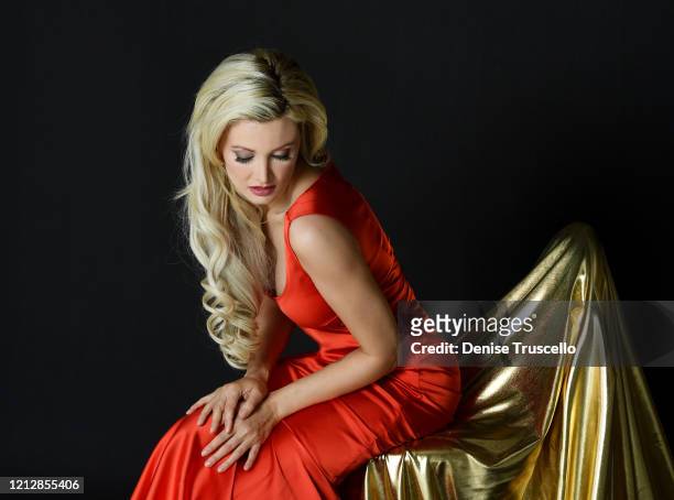 Holly Madison portrait shoot on March 16, 2020 in Las Vegas, Nevada.