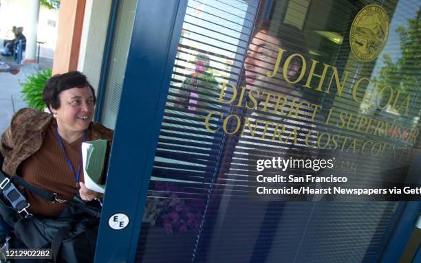 Janet visits Contra Costa County supervisor John Gioia at his office as one of her errands. Commuter Chronicle. Janet Abelson, the mayor of El...