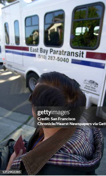 Janet waits as the East Bay Paratransit van stops to pick her up. Commuter Chronicle. Janet Abelson, the mayor of El Cerrito, uses a wheelchair to...