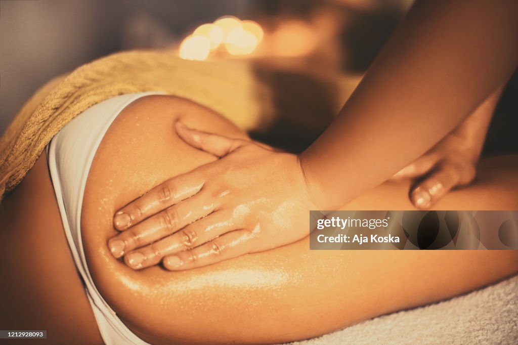 Anti cellulite massage.