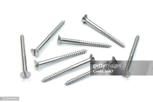 metal screws - parafuso imagens e fotografias de stock