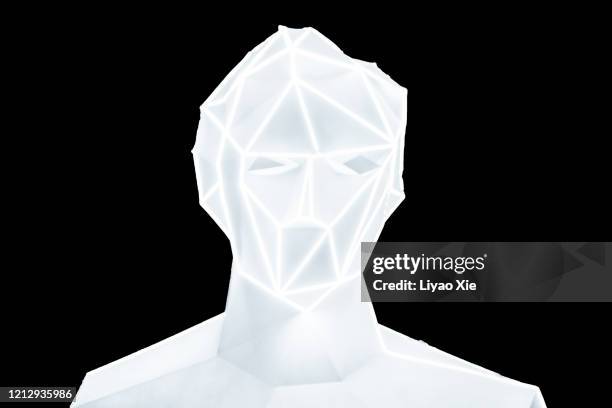 abstract digital human - anonymous avatar stock pictures, royalty-free photos & images