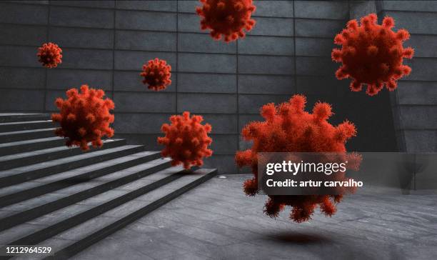 pandemic virus invading the cities - viral stock pictures, royalty-free photos & images