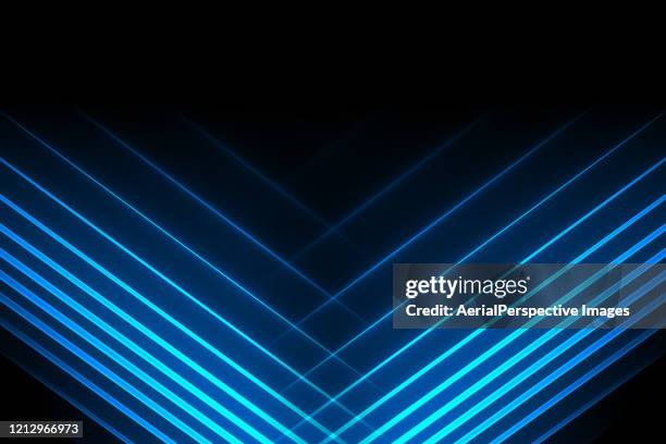 neon blue lightning - blue light imagens e fotografias de stock