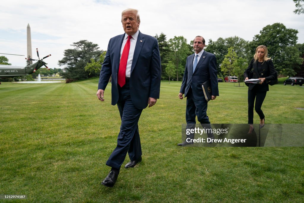 President Trump Departs White House For Pennsylvania