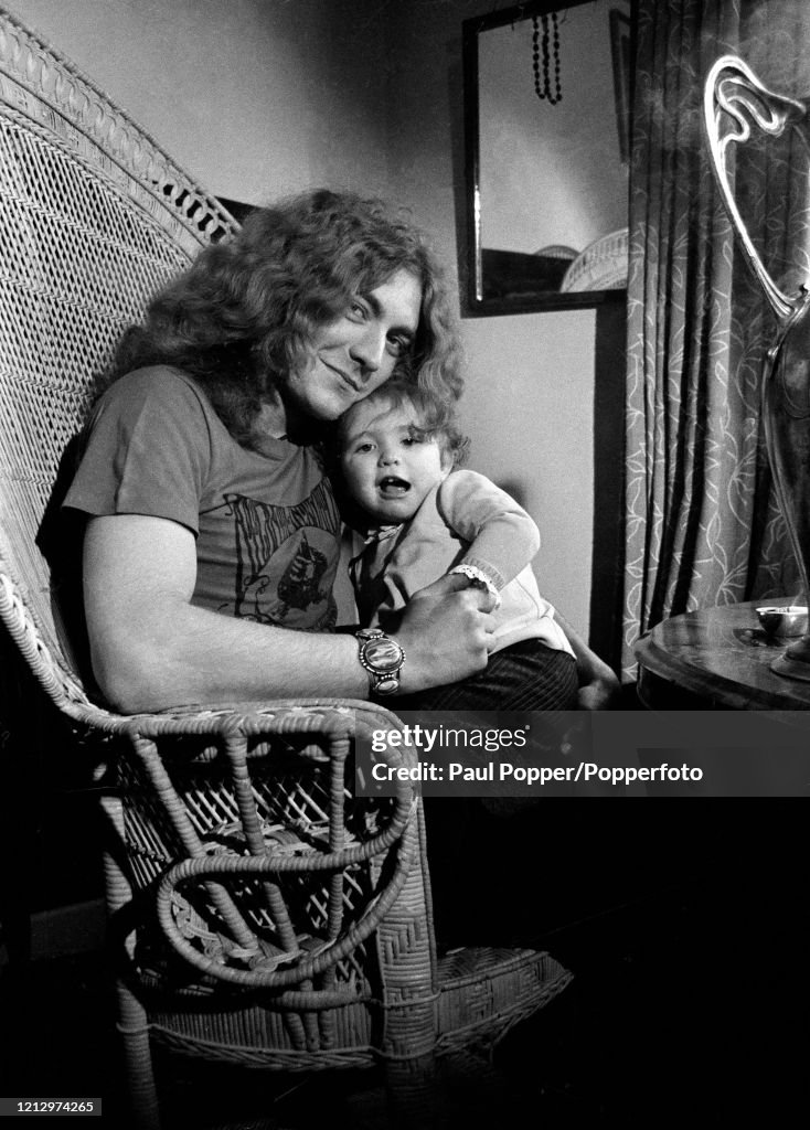 Robert Plant of Led Zeppelin at Home