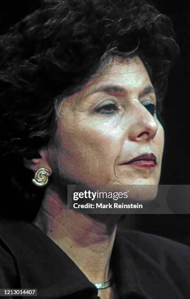 Washington DC. USA, 1993 Portrait of Senator Barbara Boxer Democrat from California.