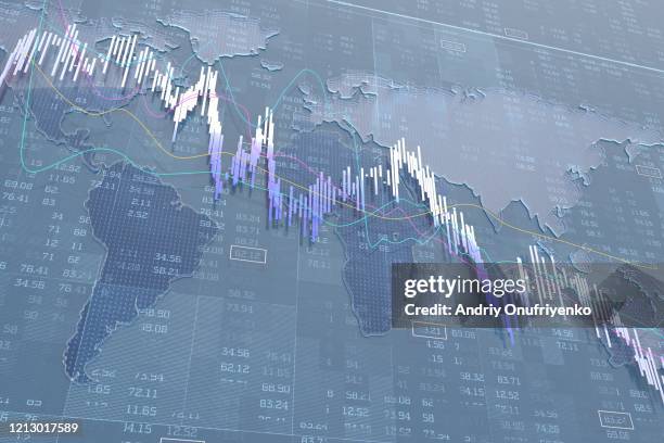 stock exchange graph - wirtschaftskrise stock-fotos und bilder