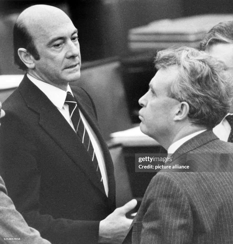 Bundestag 1982 - Wörner und Apel