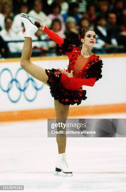 Katarina Witt gewann am bei den Olympischen Winterspielen von Calgary im Eiskunstlauf der Damen mit ihrer abschließenden Kür als "Carmen" die...