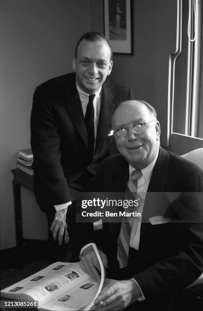 Harold Prince theatrical producer and director, and producer Robert Griffith , January 1960.