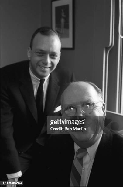 Harold Prince theatrical producer and director, and producer Robert Griffith , January 1960.
