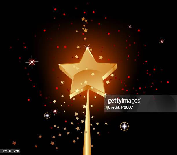magic wall - magic wand background stock illustrations