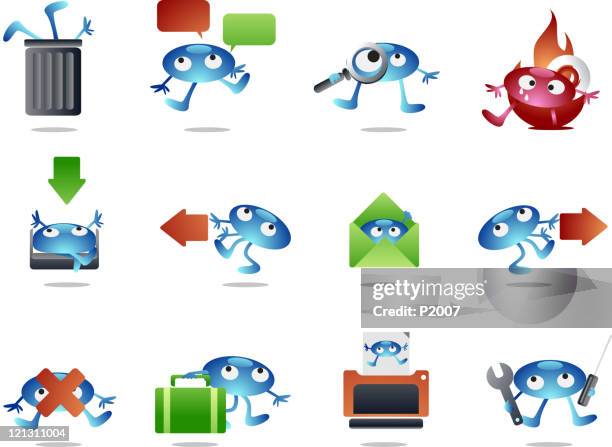 web icons - bin icon stock illustrations