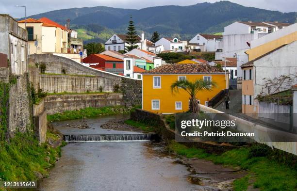 ribeira grande, sao miguel, azores, portugal - sao miguel stock-fotos und bilder