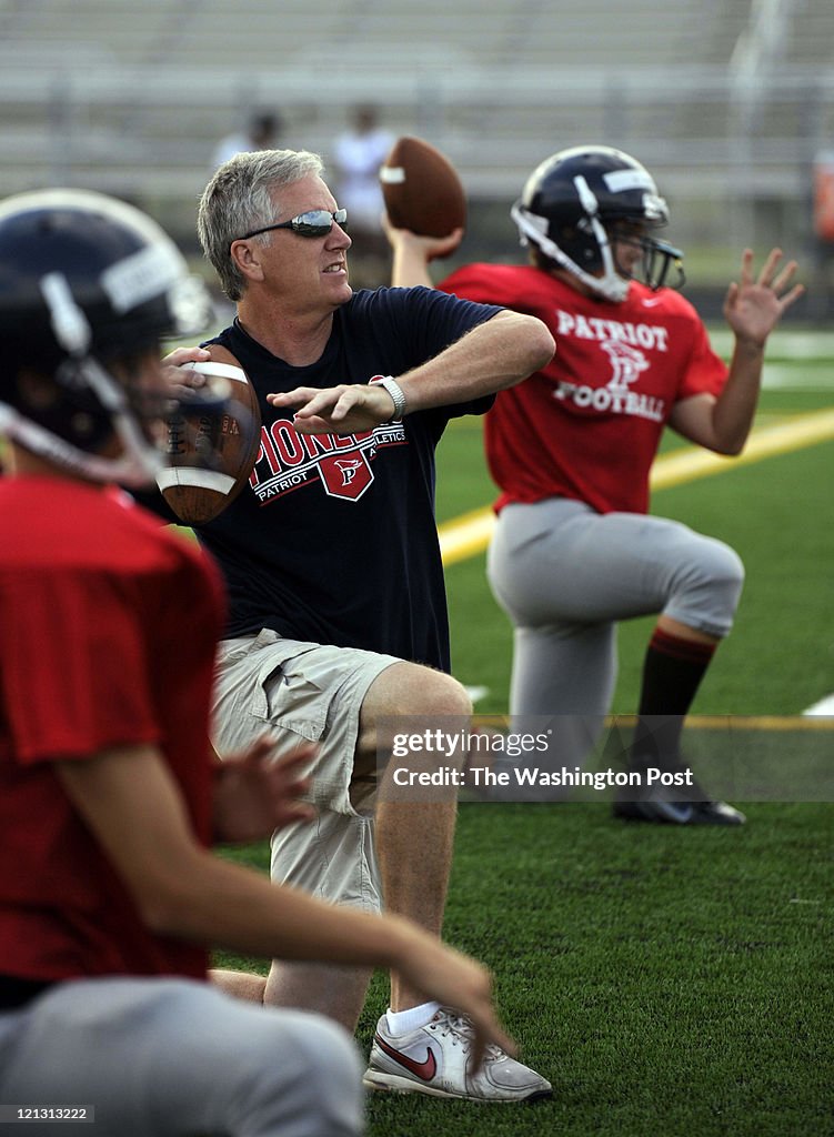 NOKESVILLE, VA AUGUST 9, 2011. Patriot Head Football Coach Brud