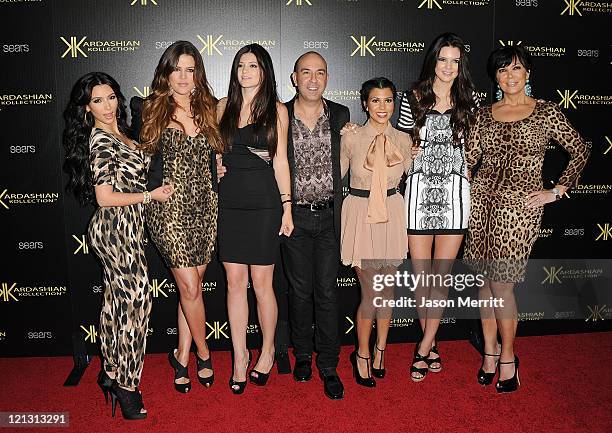 Khloe Kardasian, Kylie Jenner, Bruno Schiavi, Kris Kardashian, Kourtney Kardashian, Kim Kardashian, and Kendall Jenner attend the Kardashian...