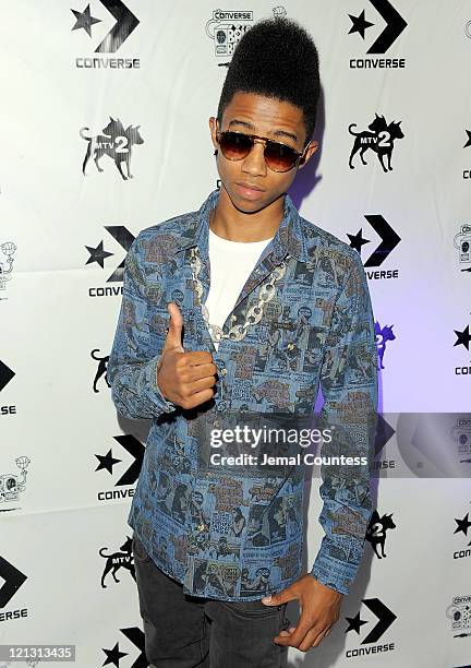 Rapper Lil Twist attends the Converse and MTV2 "Band of Ballers" preview party at The Westway on August 17, 2011 in New York City.
