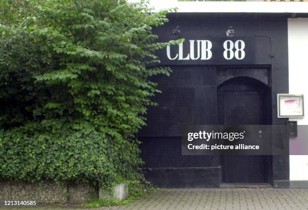 Der "Club 88", der Treffpunkt der Rechtsradikalen in Neumünster, aufgenommen am 11.8.2000. Die Neonazi-Szene nennt die kleine Gäststätte "die älteste...