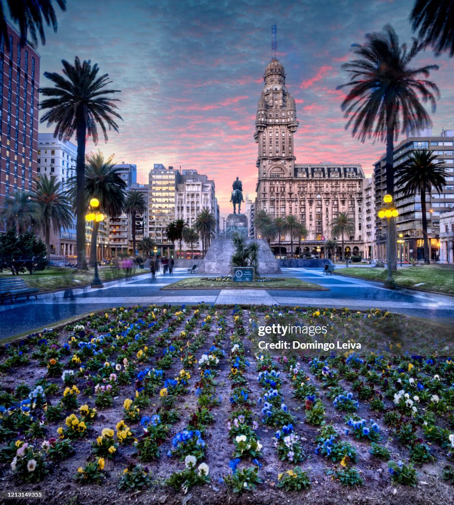 Plaza Independencia, in Montevideo Uruguay