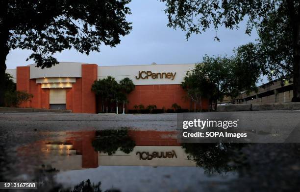 Penney store that was temporarily closed due to the COVID-19 pandemic is seen on the day the company filed for bankruptcy protection and announced it...