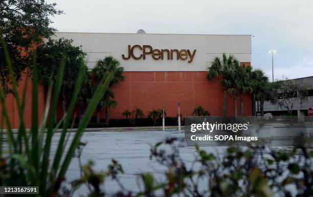 Penney store that was temporarily closed due to the COVID-19 pandemic is seen on the day the company filed for bankruptcy protection and announced it...