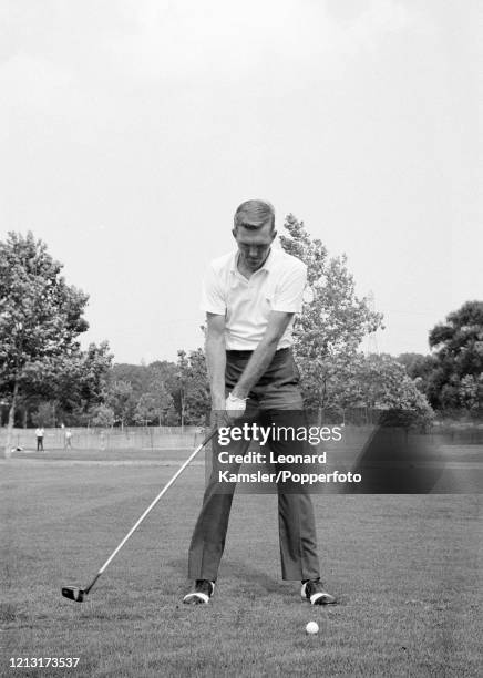 American golfer Al Geiberger, circa February 1966. Image number 2 from a sequence of 9. NOTE TO EDITORS: This image is part of an instructional golf...