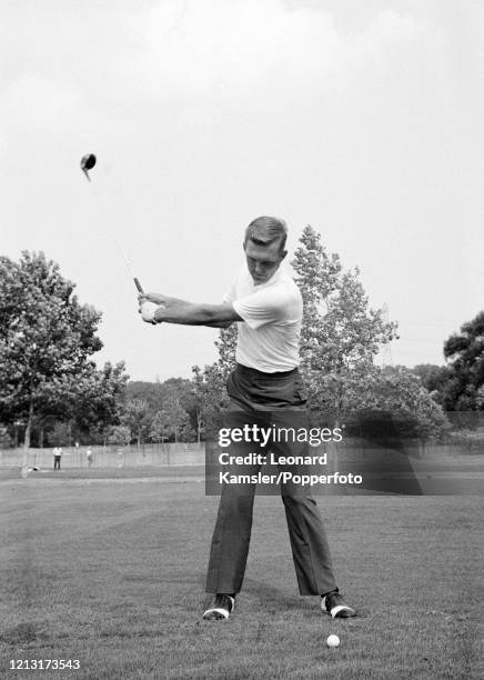 American golfer Al Geiberger, circa February 1966. Image number 3 from a sequence of 9. NOTE TO EDITORS: This image is part of an instructional golf...