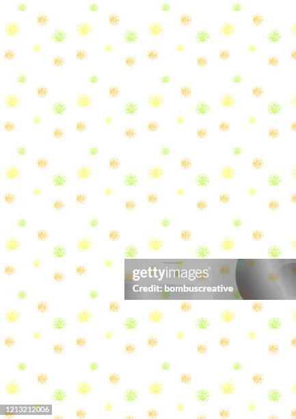 fruit slices - lemon granita stock illustrations