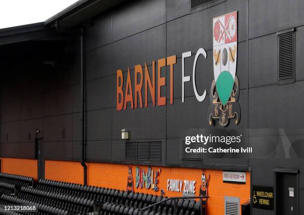 General view outside The Hive stadium, home of Barnet FC, The London Bees and Tottenham Hotspur Women. Barnet have announced that they have put all...