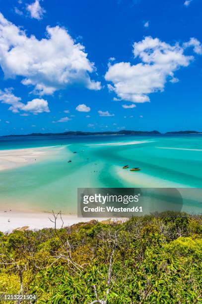 australia, queensland, view of whitsunday islands - whitsundays stock pictures, royalty-free photos & images