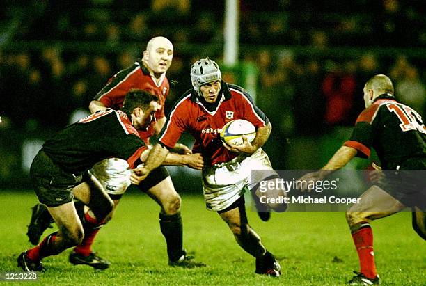 Michael Mullins of Munster in action against Saracens during the Heineken Cup Pool 4 match at Thomond Park in Munster, Ireland. Munster won 31-30. \...