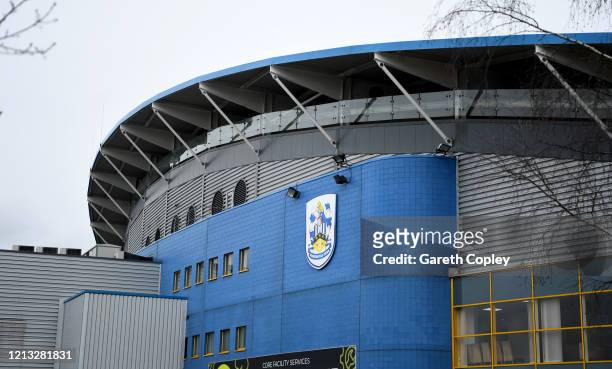 General view of the John Smith's Stadium, home of Huddersfield Town and Huddersfield Giants on March 18, 2020 in Huddersfield, England.