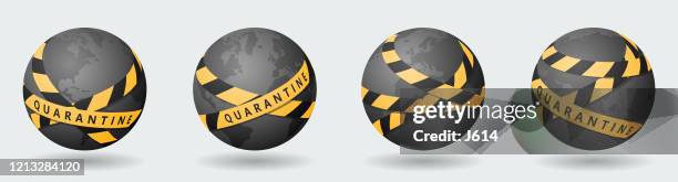 world under quarantine - bacteria classification stock illustrations
