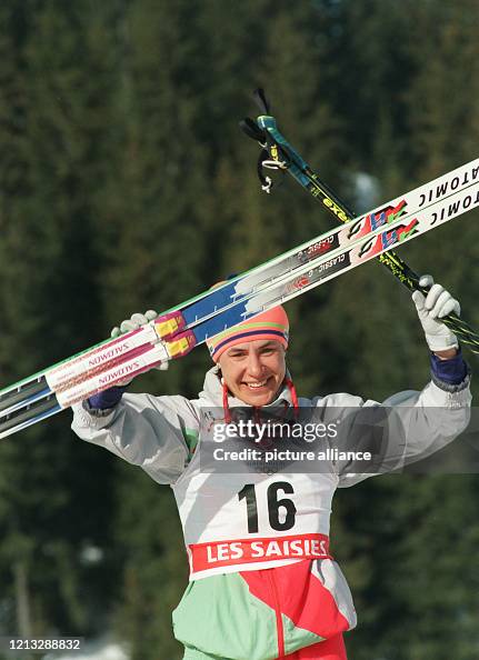 Die russische Skilangläuferin Ljubow Jegorowa aus der Mannschaft der