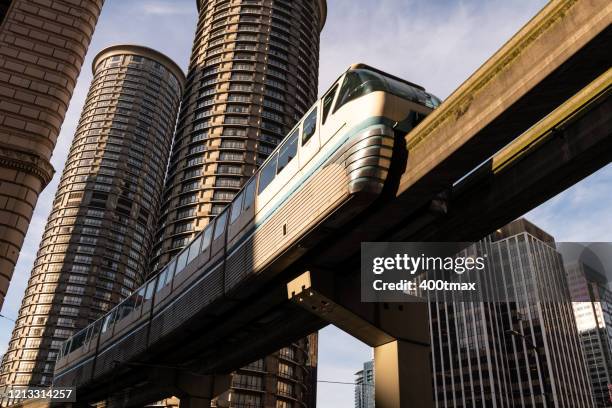 seattle - seattle monorail stock pictures, royalty-free photos & images