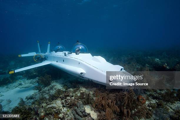 submarine on the coral reef - submarine photos 個照片及圖片檔