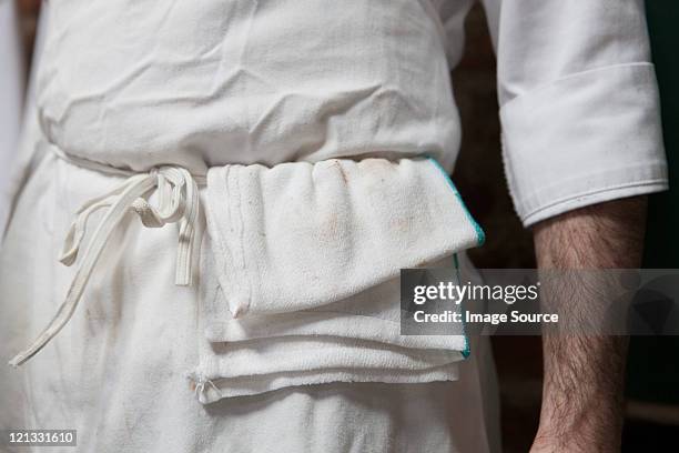 butcher en uniforme, primer plano - uniforme de chef fotografías e imágenes de stock