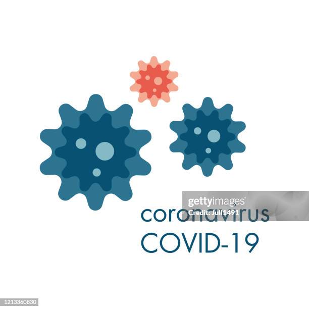 cells of a coronavirus flying in the air. the global epidemic covid-19. - antigen stock illustrations