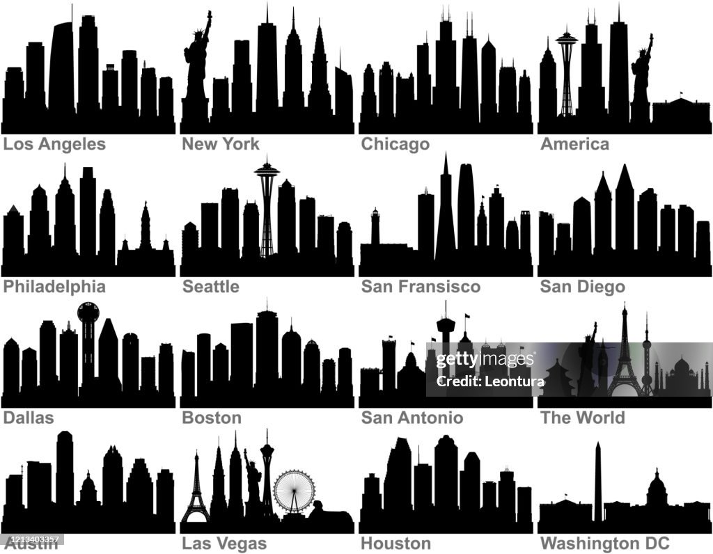 American Cities (Alle Gebäude sind vollständig und beweglich)