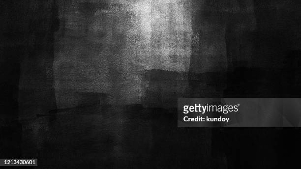 abstract background from black color painted on white wall. art backdrop. - colore nero foto e immagini stock
