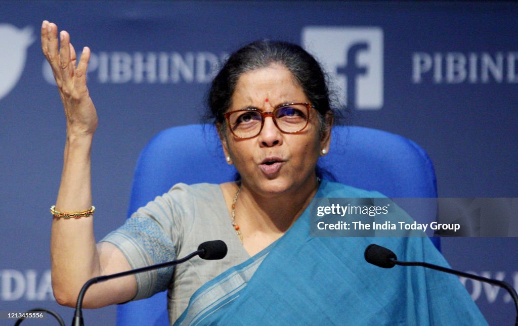 Minister of Finance of India, Nirmala Sitharaman addresses media...