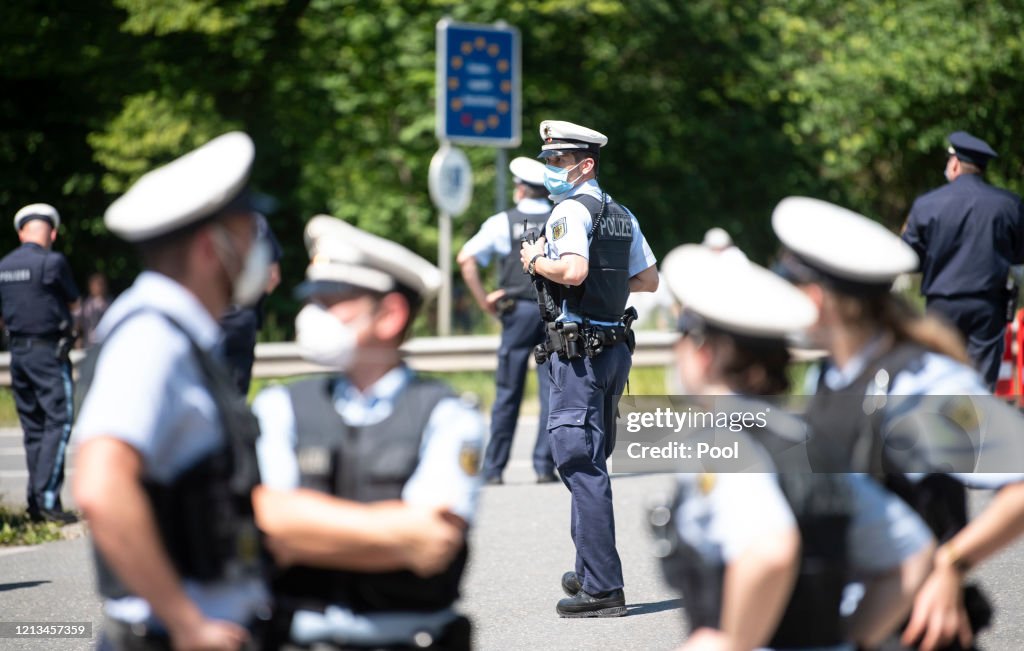 Seehofer And Soeder Visit German-Austrian Border As Restrictions To Ease