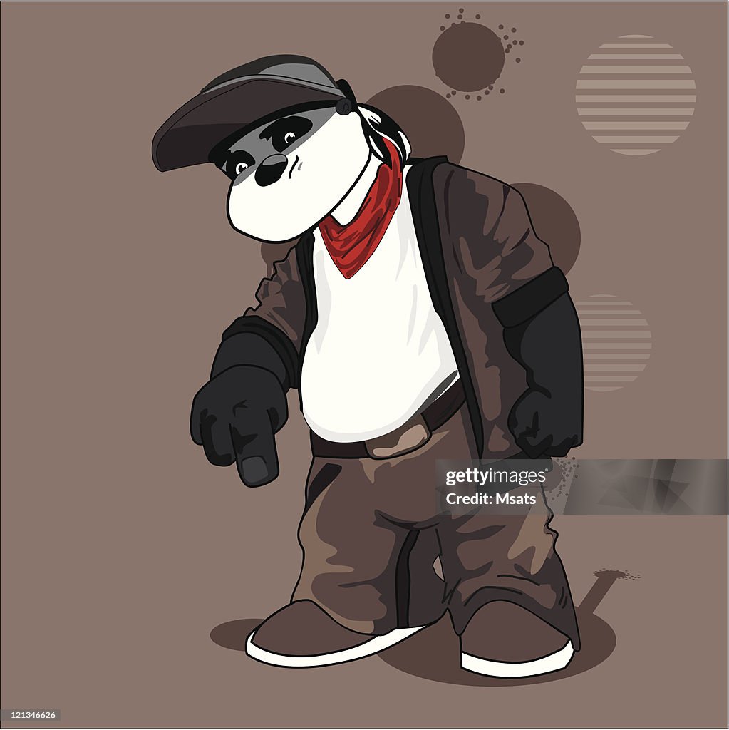 Cartoon Rapping Panda Pandas Rap High-Res Vector Graphic - Getty Images
