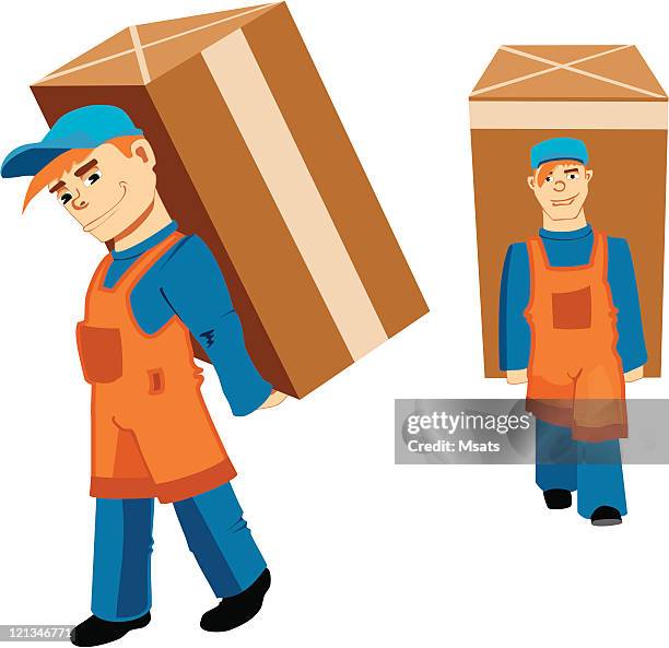 longshoreman - dock worker stock illustrations