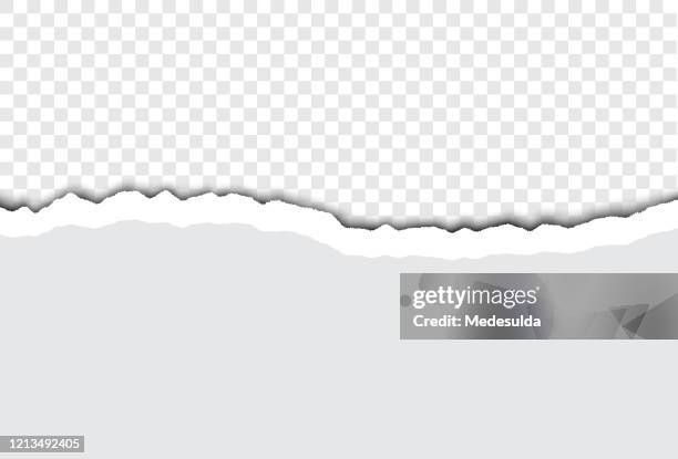 torn paper vector - shadow overlay effect stock illustrations