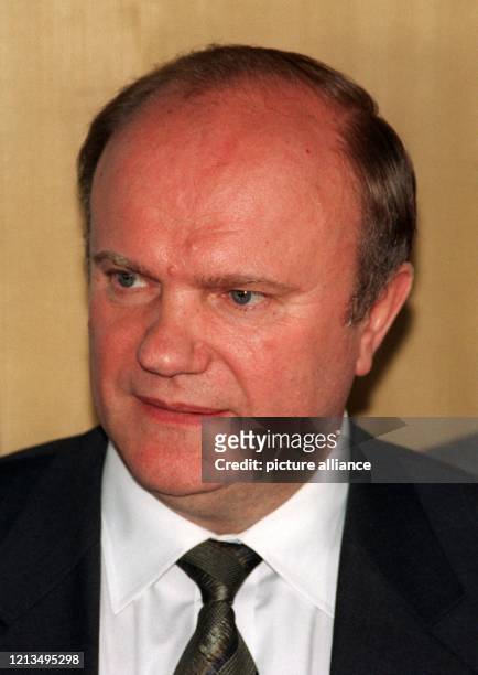 Kommunistischer russischer Präsidentschaftskandidat, aufgenommen am 6.5.1996 in Bonn.