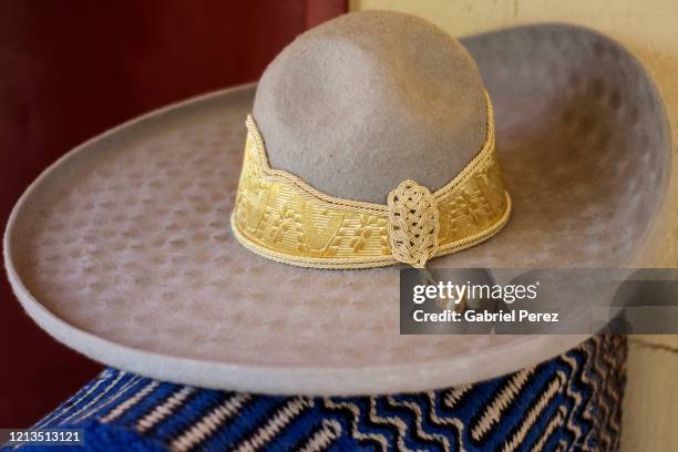 a sombrero charro from mexico - cowboy hat foto e immagini stock